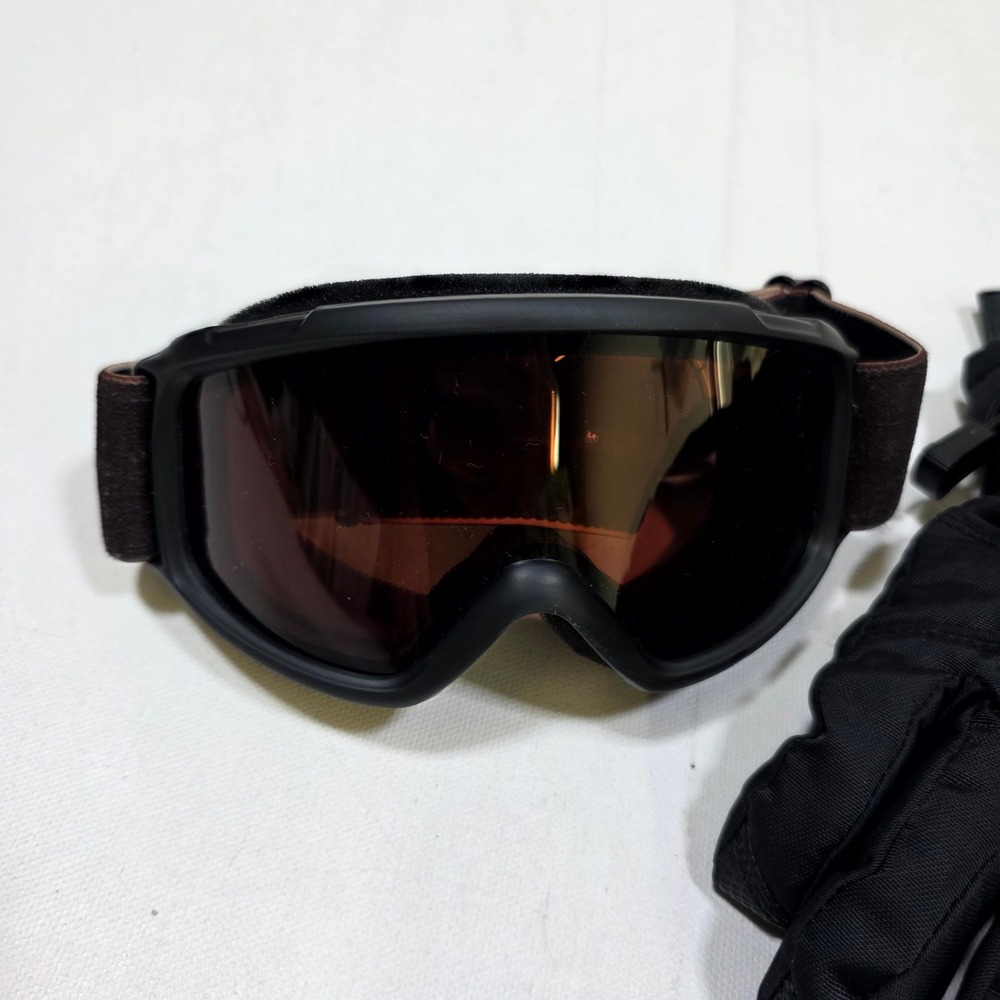 Smith Head Goggles & Gloves Youth Medium Black Ski Snowboard Winter Gear Set - Picture 2 of 6